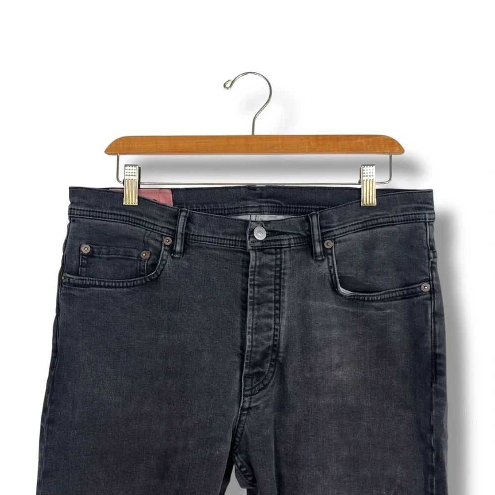 ACNE STUDIOS x BLA KONST Jeans “River Used Black” 30x27 Japanese Denim Cropped